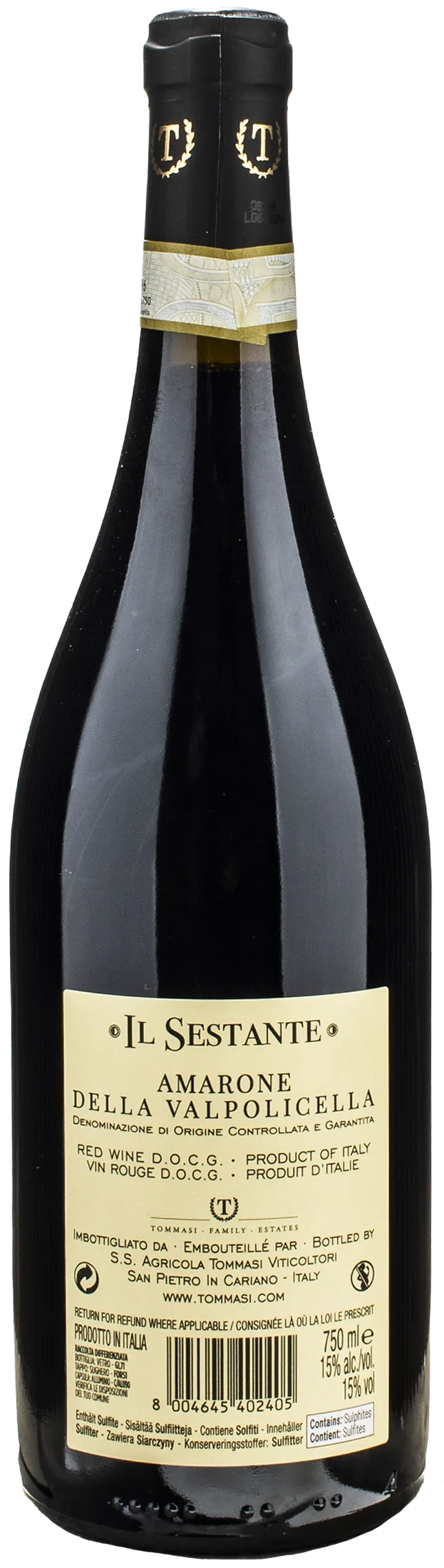 Tommasi Amarone della Valpolicella Il Sestante 2020