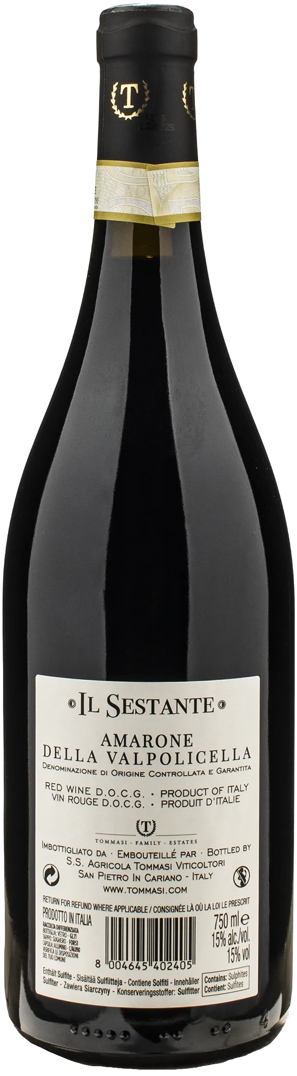 Tommasi Amarone della Valpolicella Il Sestante 2021