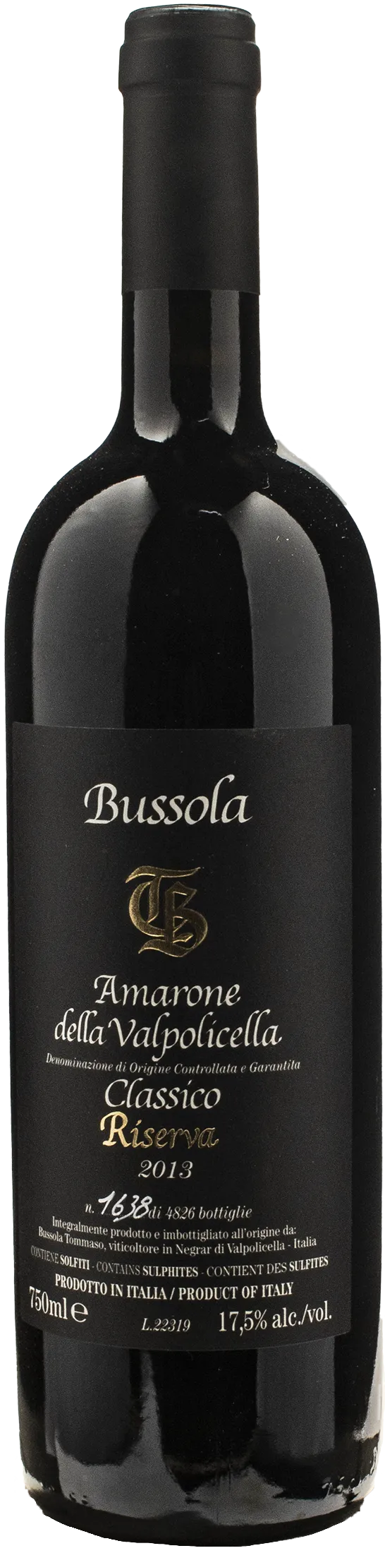 Tommaso Bussola Amarone della Valpolicella Classico TB Riserva 2013