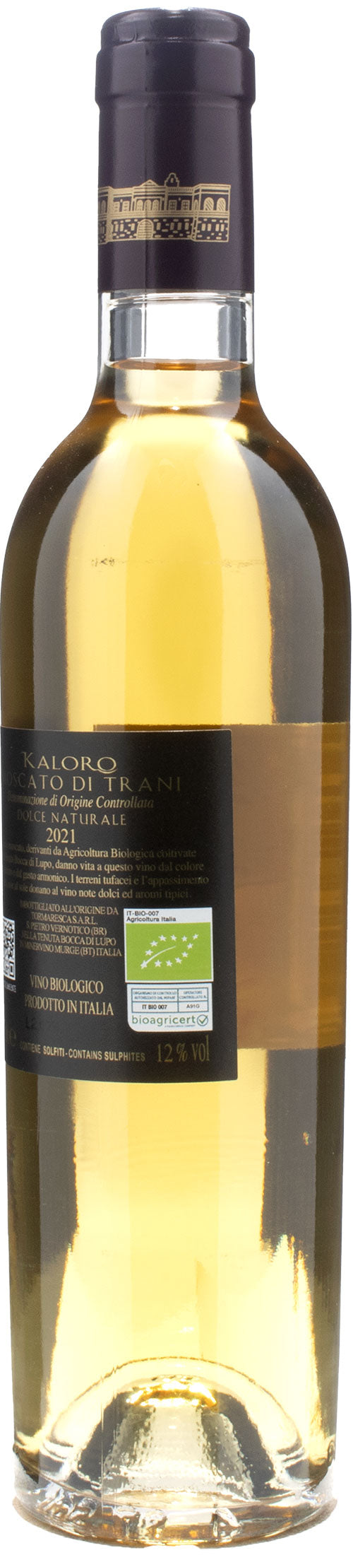 Antinori Tormaresca Bocca di Lupo Kaloro Moscato di Trani Dolce 0.375L 2021