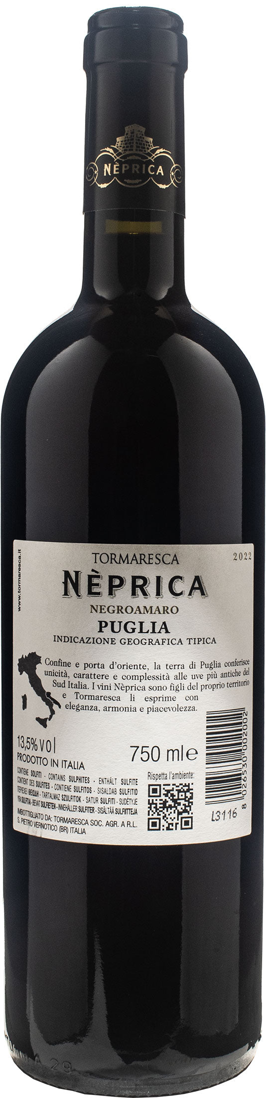 Tormaresca Neprica Negroamaro 2022