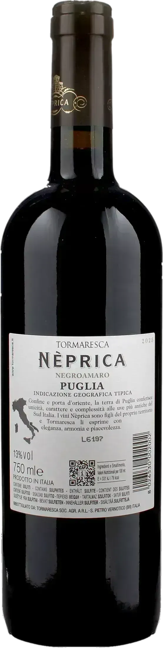 Tormaresca Neprica Negroamaro 2025
