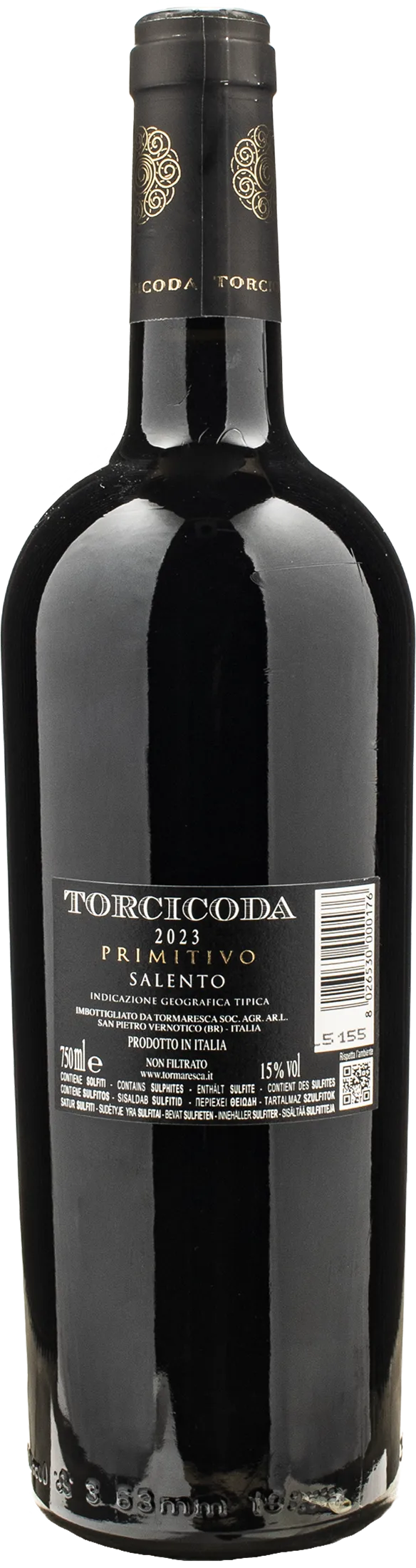 Tormaresca Torcicoda Primitivo Salento 2023
