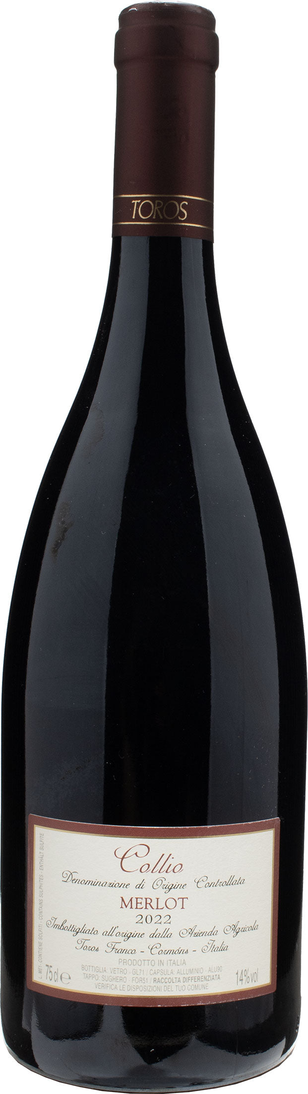 Toros Collio Merlot 2022