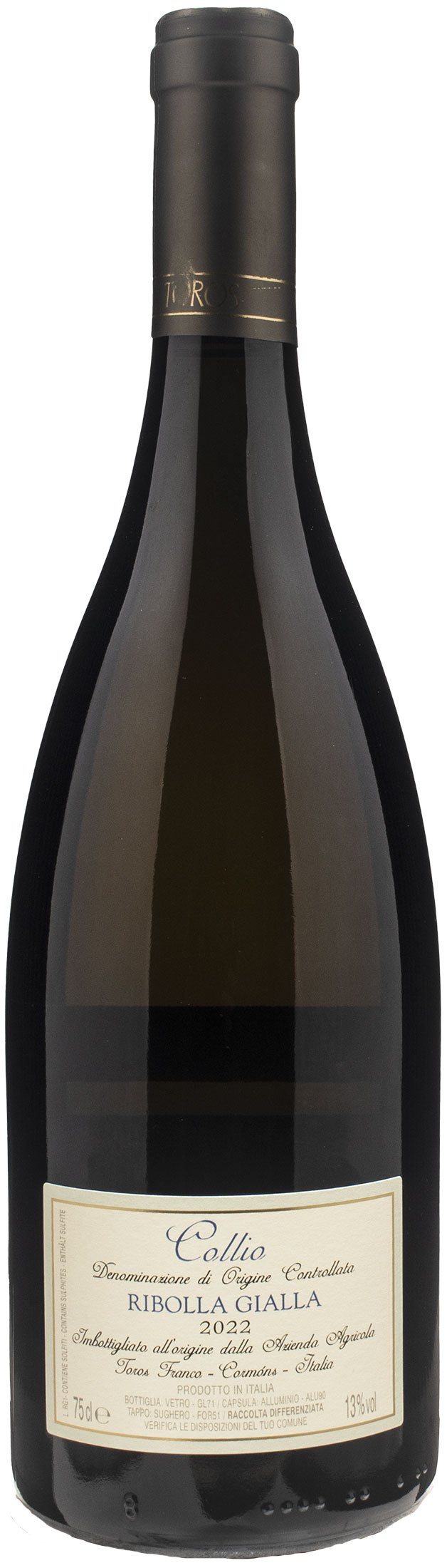 Toros Collio Ribolla Gialla 2022