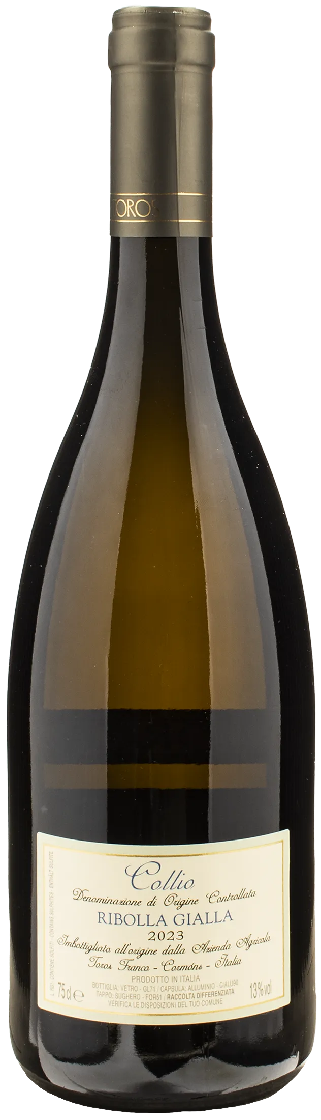 Toros Collio Ribolla Gialla 2023
