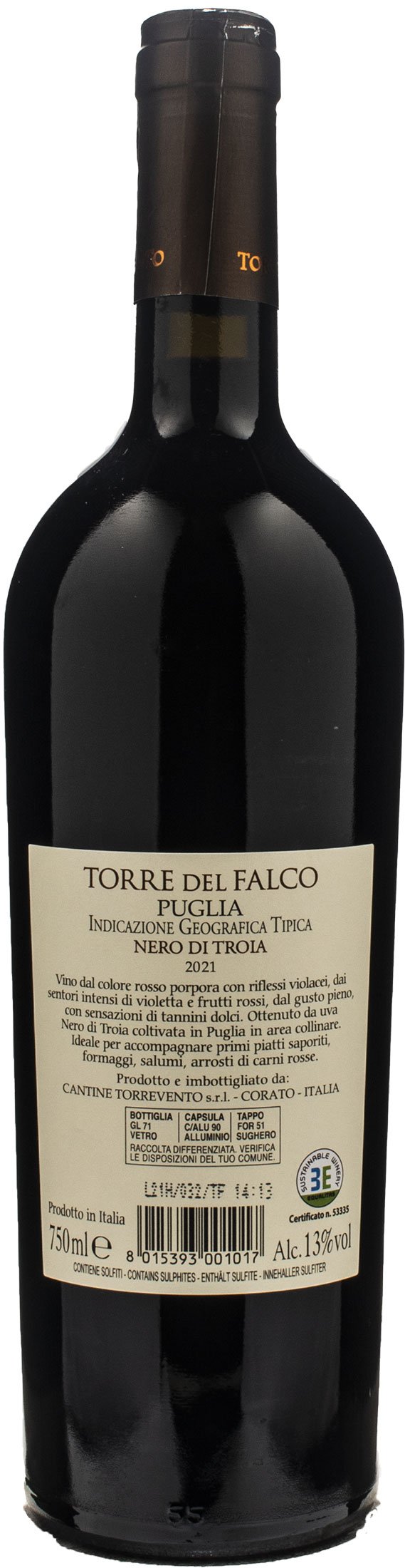 Torrevento Nero di Troia Torre del Falco 2021