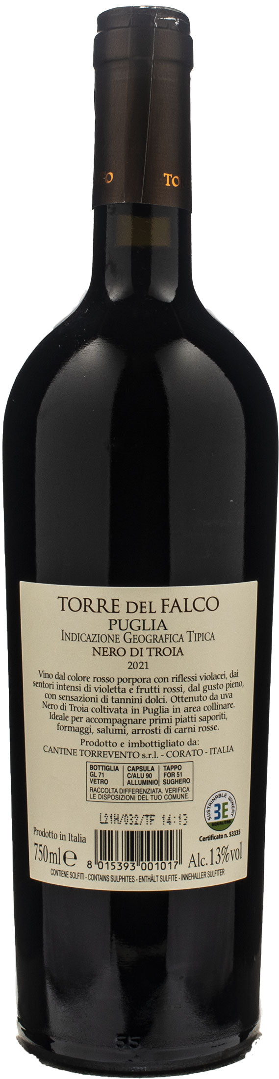 Torrevento Nero di Troia Torre del Falco 2021