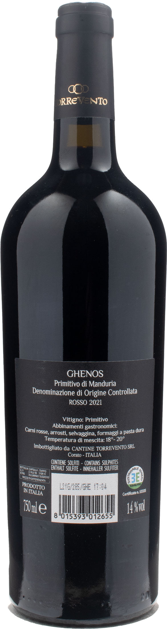 Torrevento Primitivo di Manduria Ghenos 2021