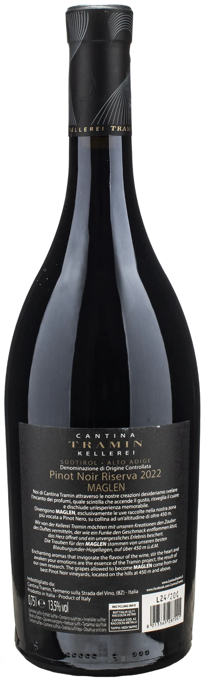 Tramin Maglen Pinot Nero Riserva 2022