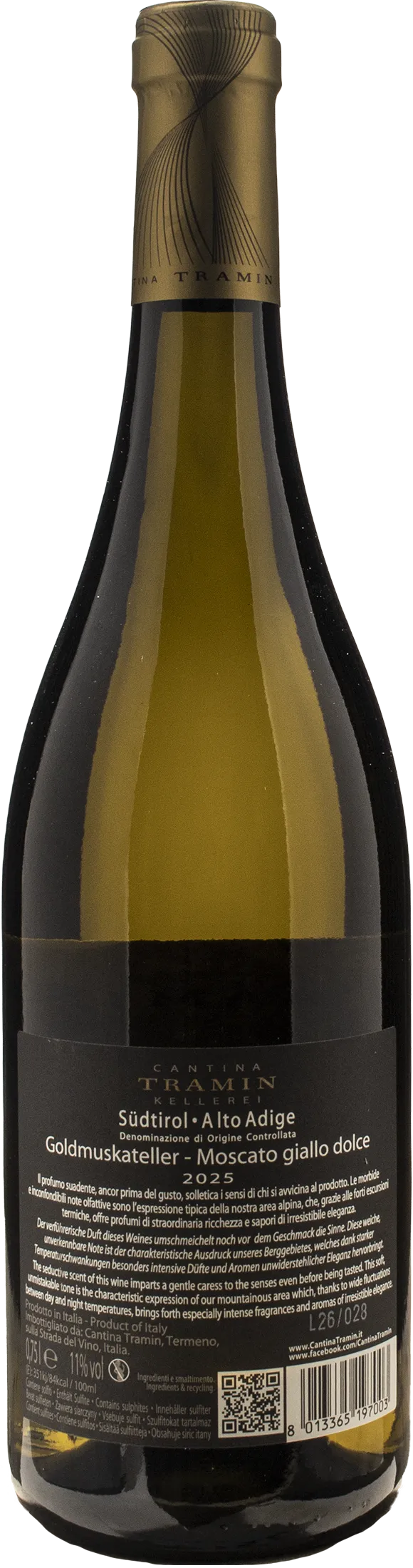 Tramin Moscato Giallo 2025