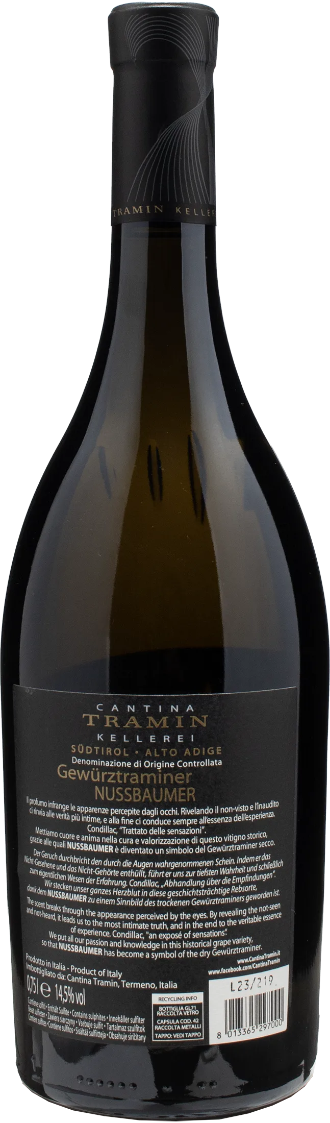 Tramin Nussbaumer Gewurztraminer 2022