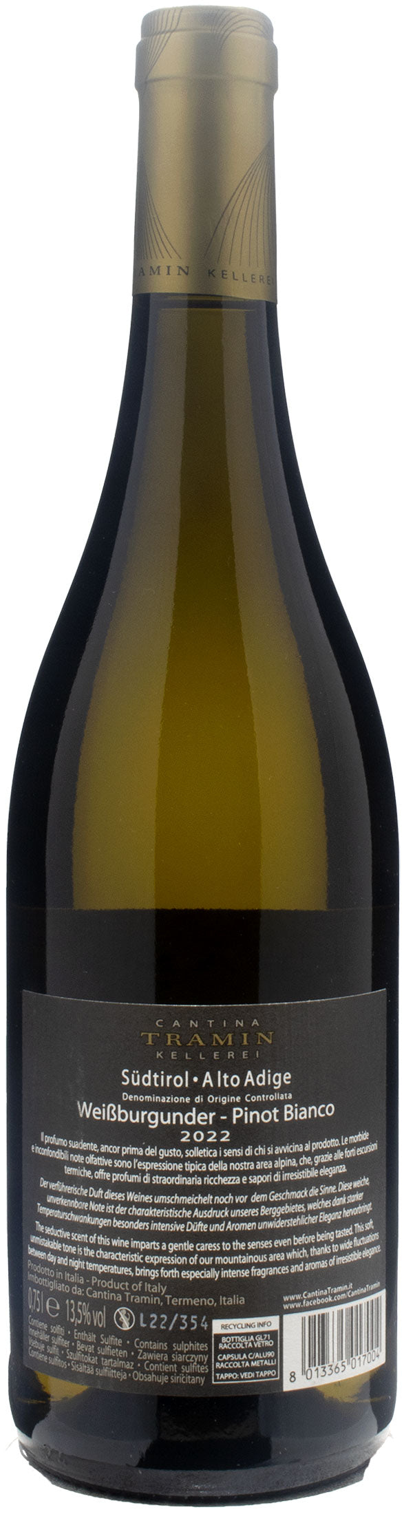 Tramin Pinot Bianco 2022