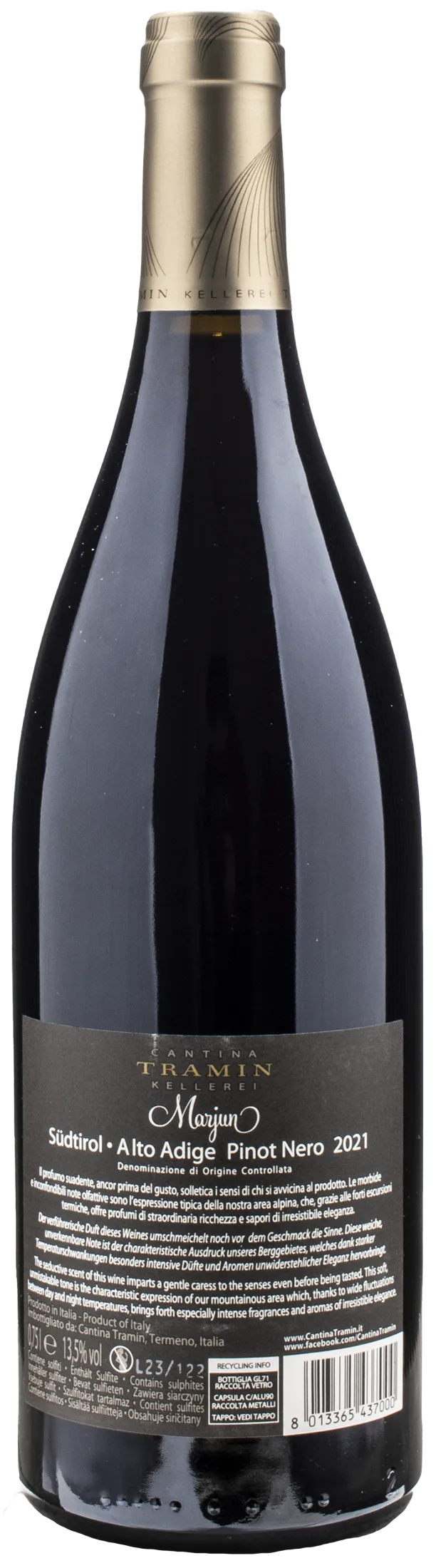 Tramin Pinot Nero Marjun 2022