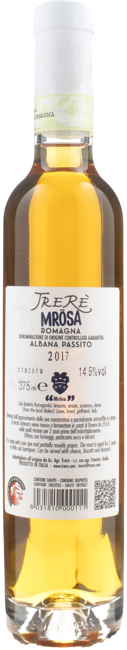 Trere Romagna Albana Passito Mrosa 0.375L 2017