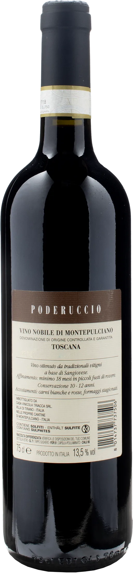Triacca Santavenere Nobile di Montepulciano Poderuccio 2018