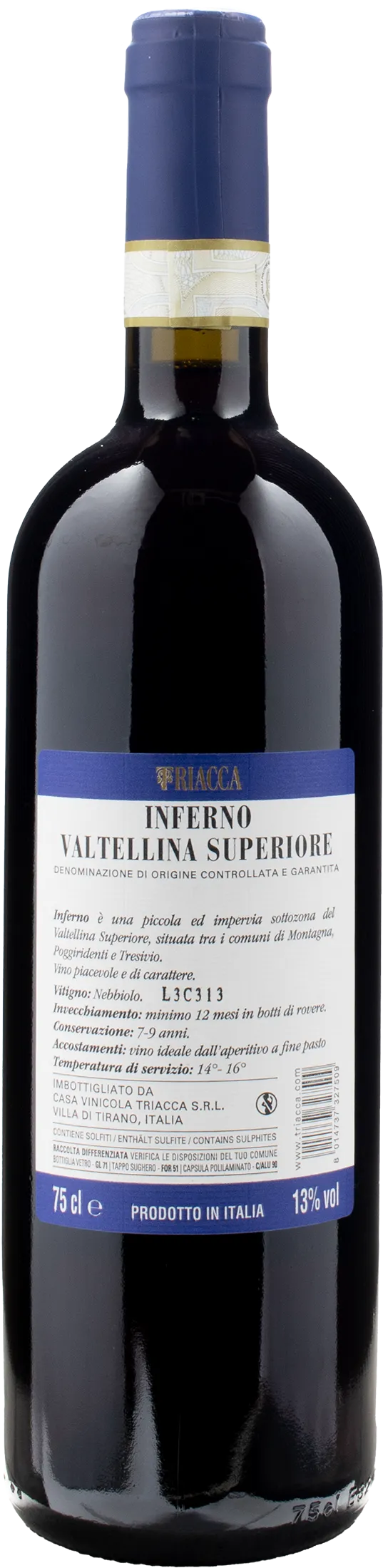 Triacca Valtellina Superiore Inferno 2021