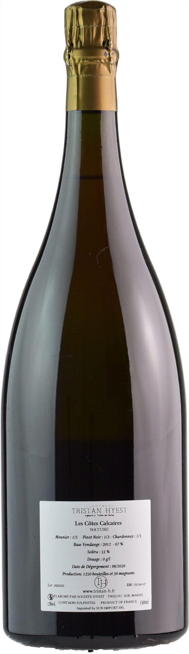 Tristan Hyest Champagne Les Cotes Calcaires Nature Magnum