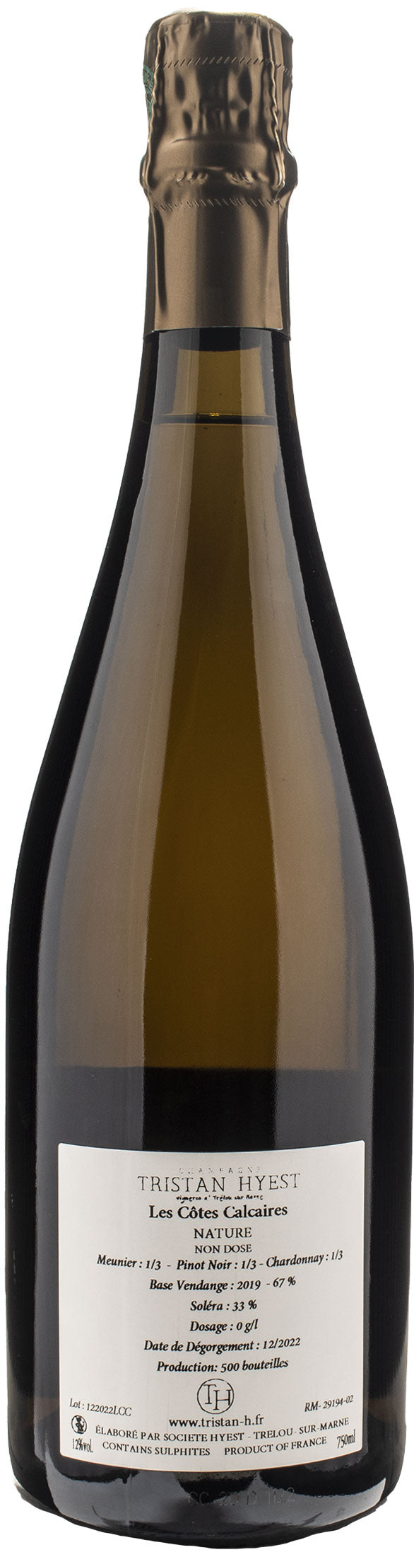 Tristan Hyest Champagne Les Cotes Calcaires Nature