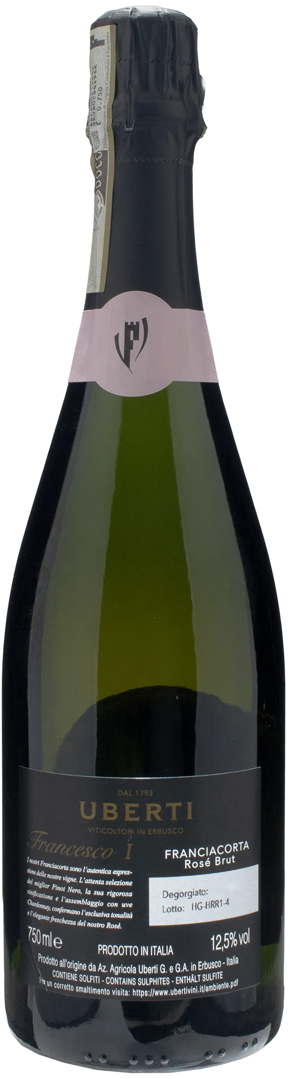 Uberti Franciacorta Rose' Brut Francesco I