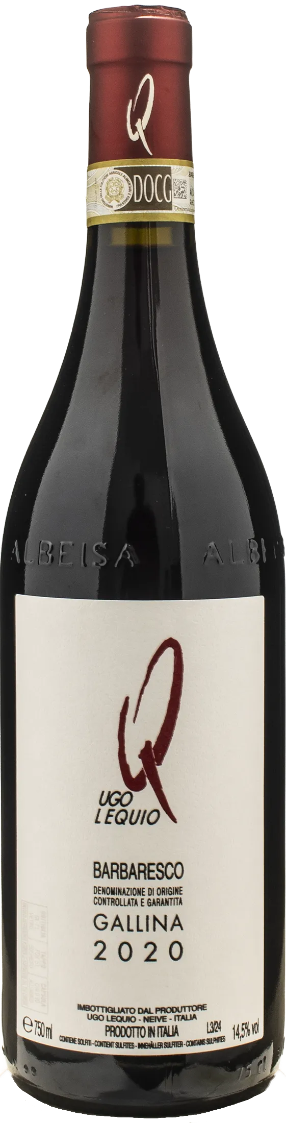 Ugo Lequio Barbaresco Gallina 2020