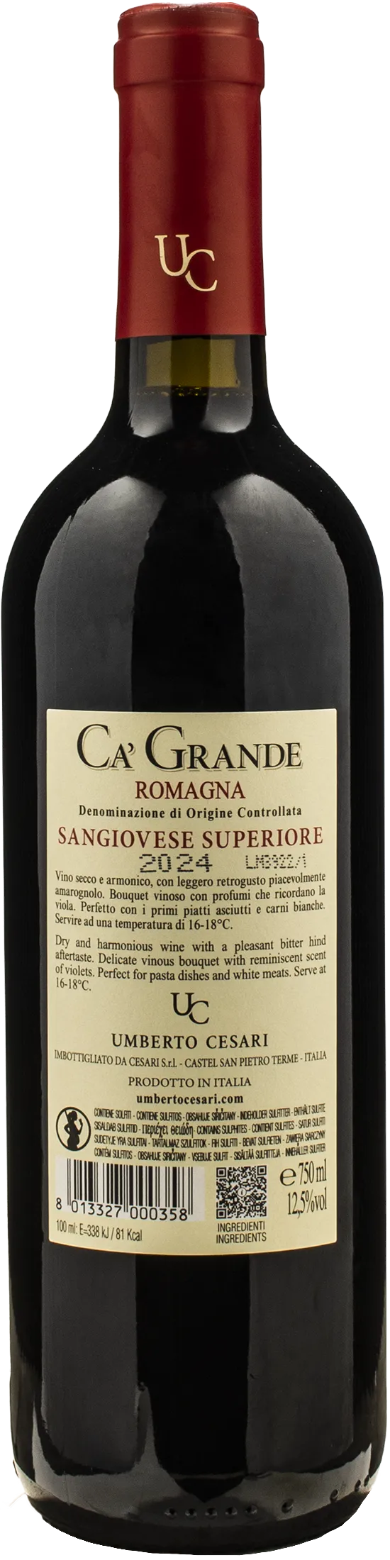 Umberto Cesari Ca Grande Sangiovese Superiore 2024