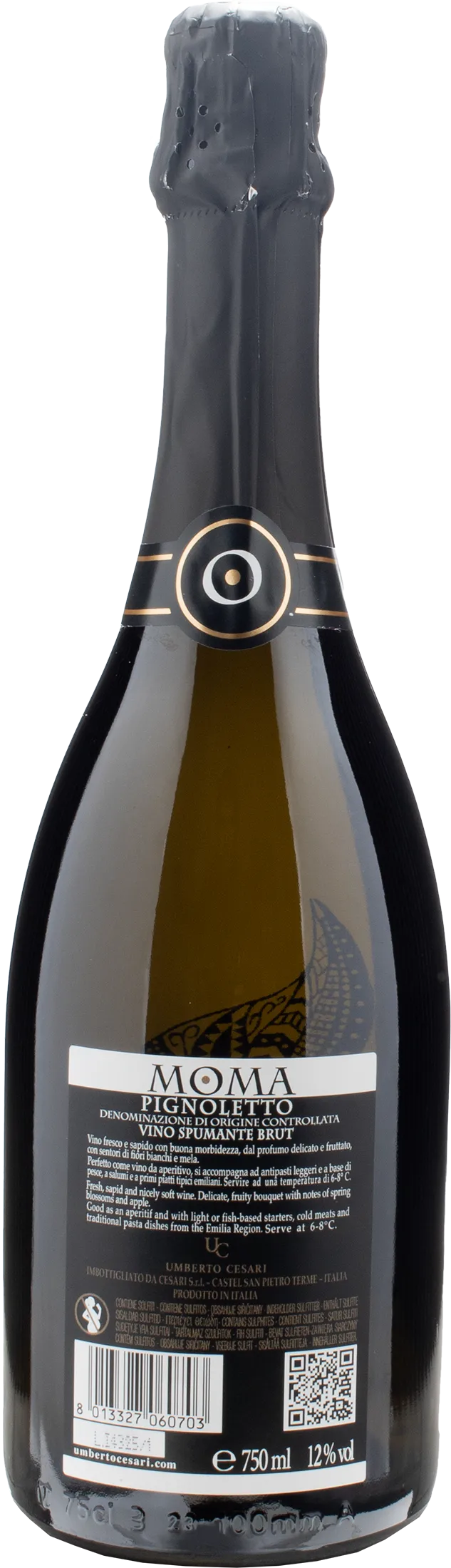 Umberto Cesari Pignoletto Spumante Moma Brut