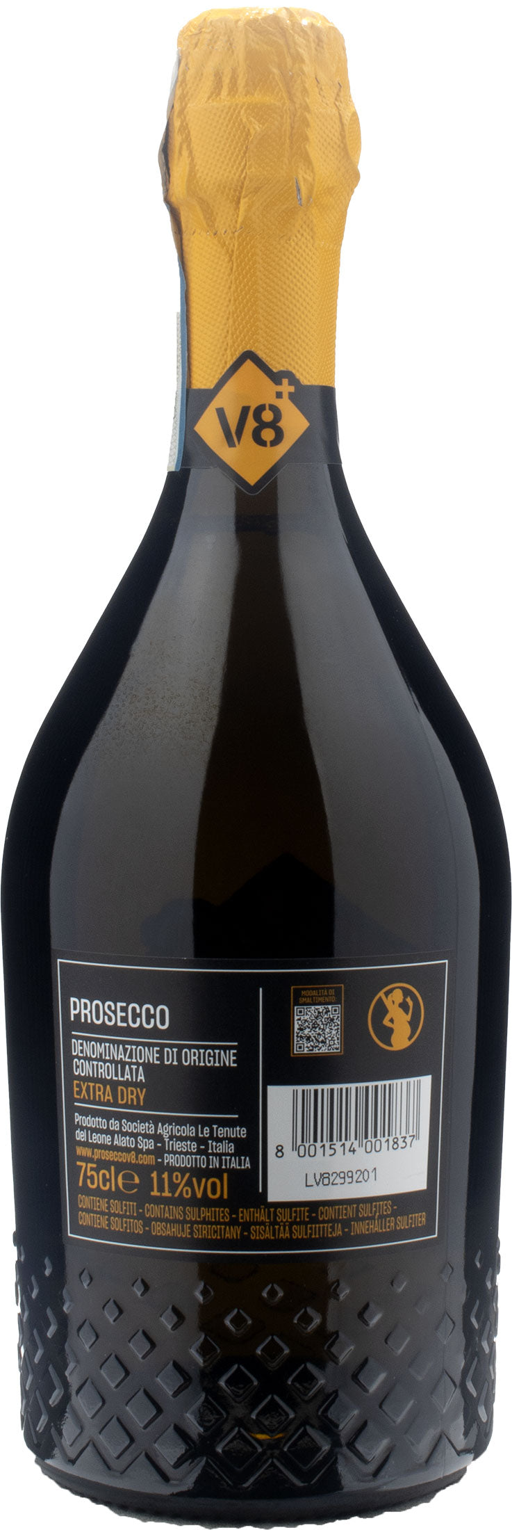 V8 + Prosecco Extra Dry Sandro Metodo Martinotti