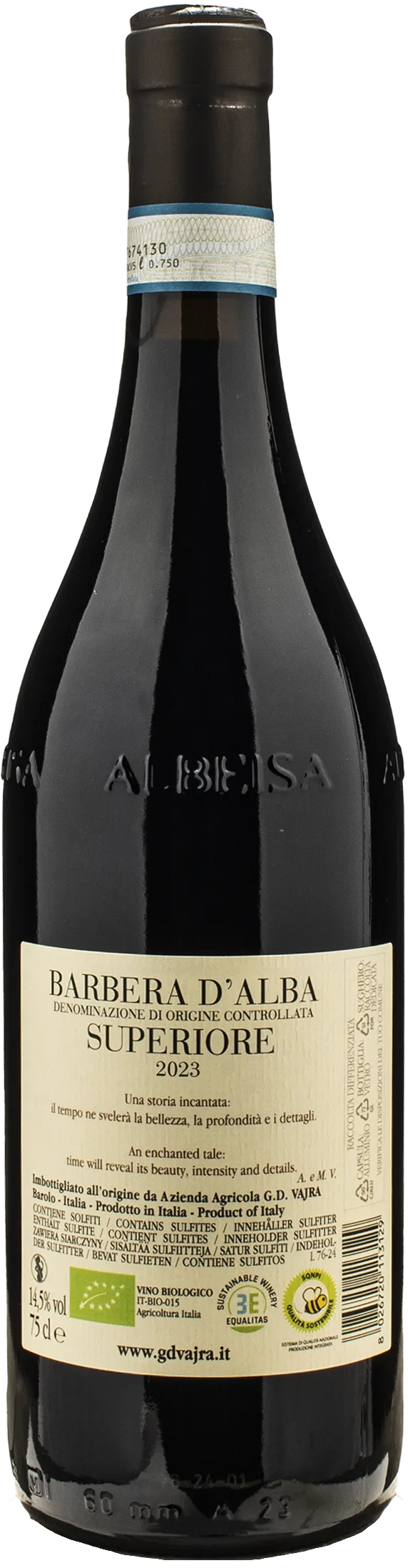 Vajra G.D. Barbera d'Alba Superiore Viola delle Viole 2023