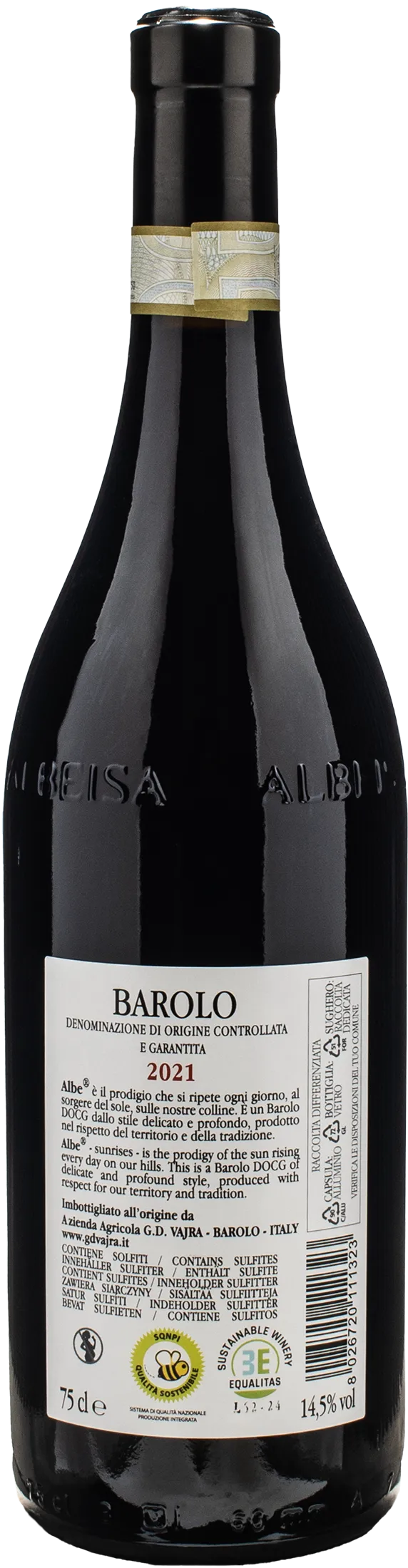 Vajra G.D. Barolo Albe 2021