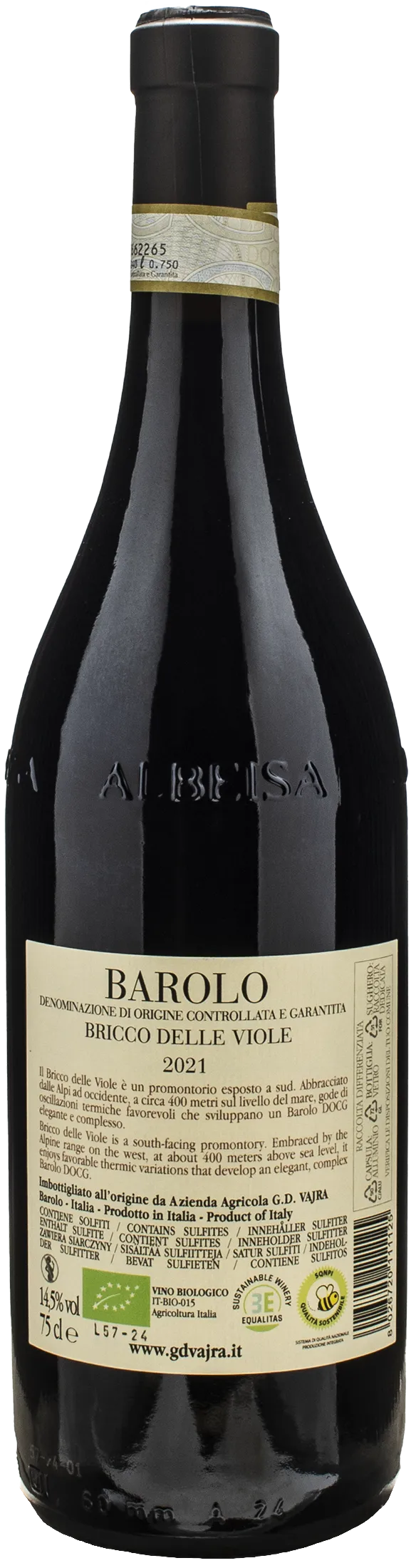 Vajra G.D. Barolo Bricco delle Viole 2021