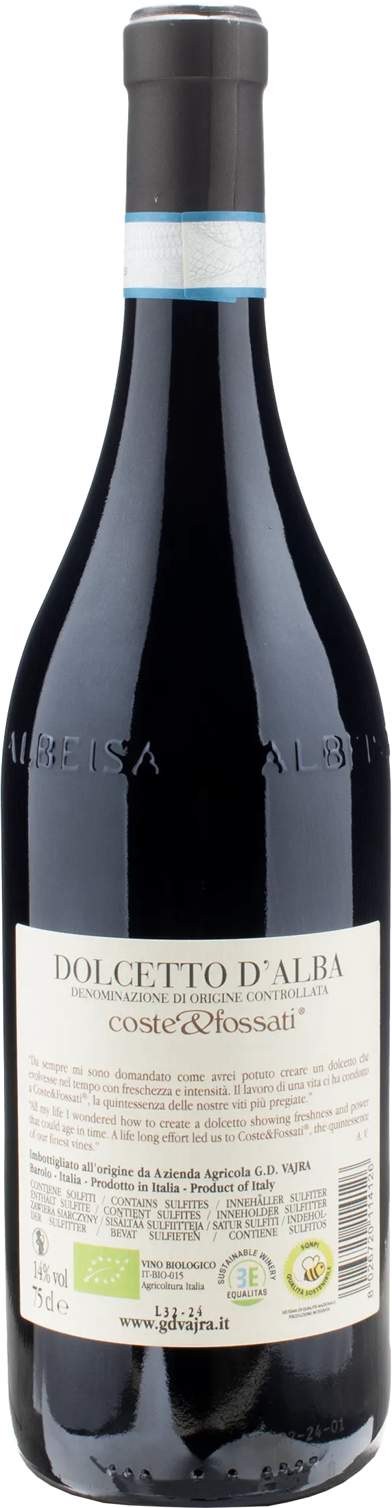 Vajra G.D. Dolcetto d'Alba Coste&Fossati 2023