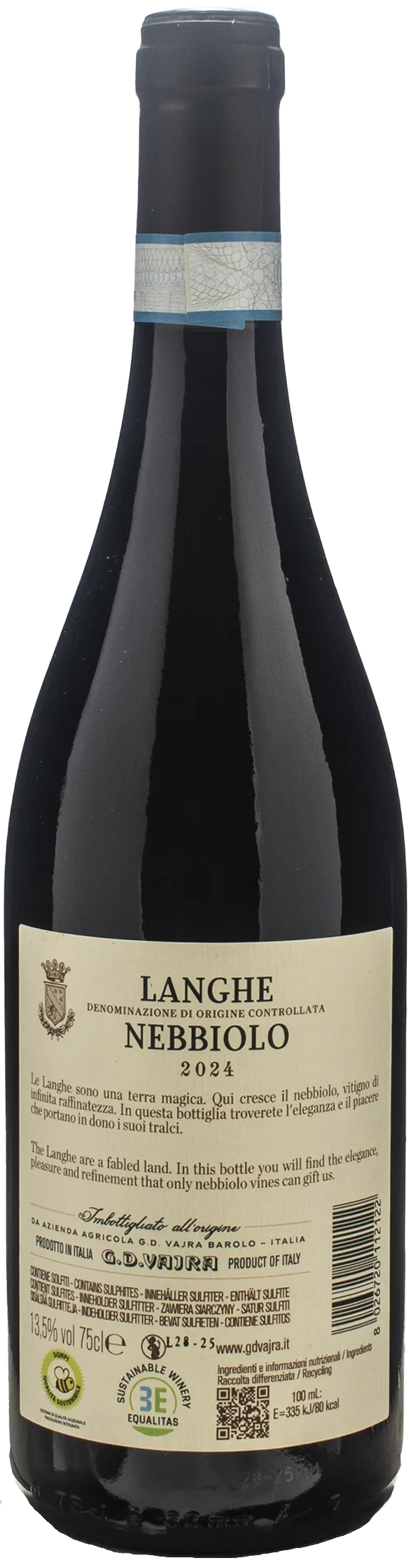 Vajra G.D. Langhe Nebbiolo 2024