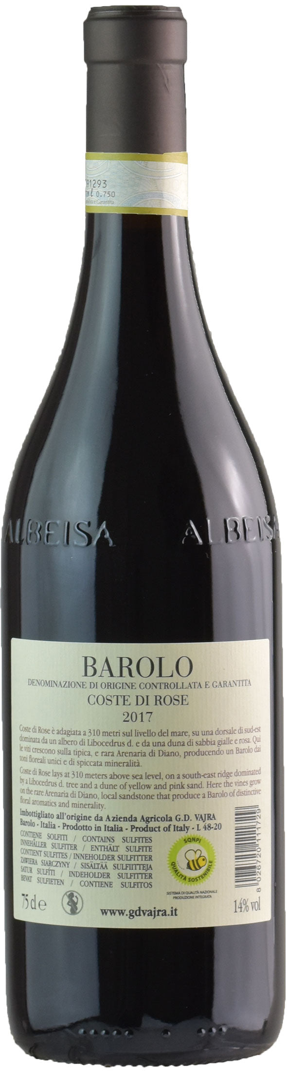 Vajra G.D. Barolo Coste di Rose 2017