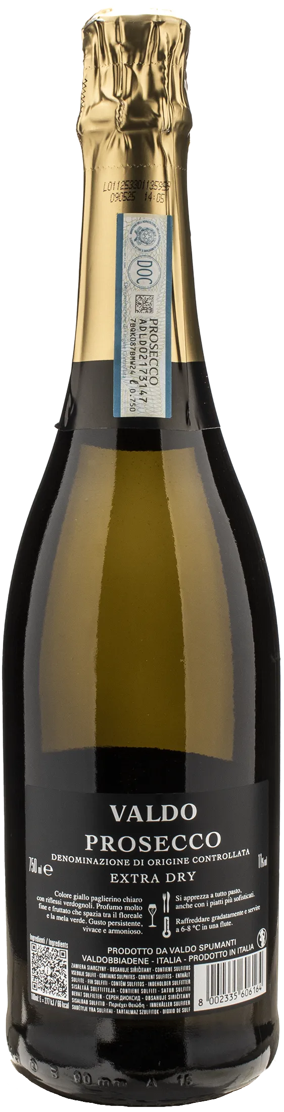 Valdo Prosecco Etichetta Nera Extra Dry