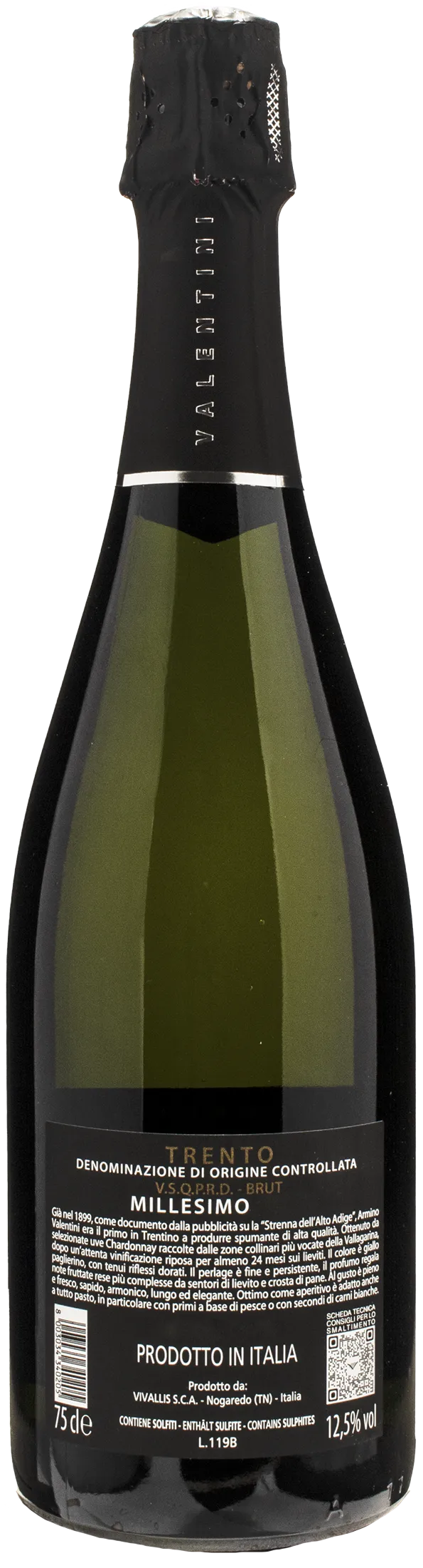 Valentini di Weinfeld Valentini Trento Brut Millesimato 2020