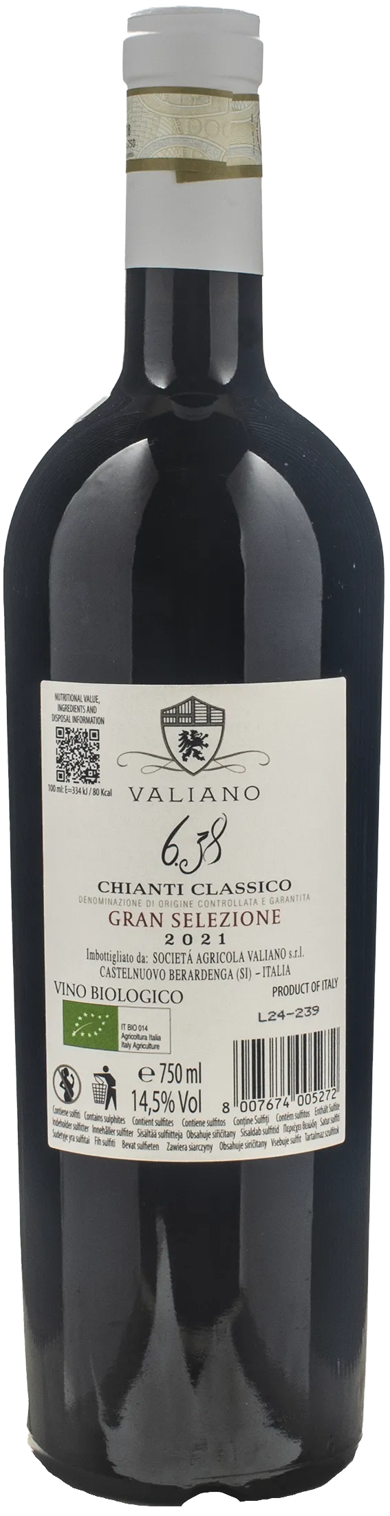 Valiano Chianti Classico Gran Selezione 6.38 2021