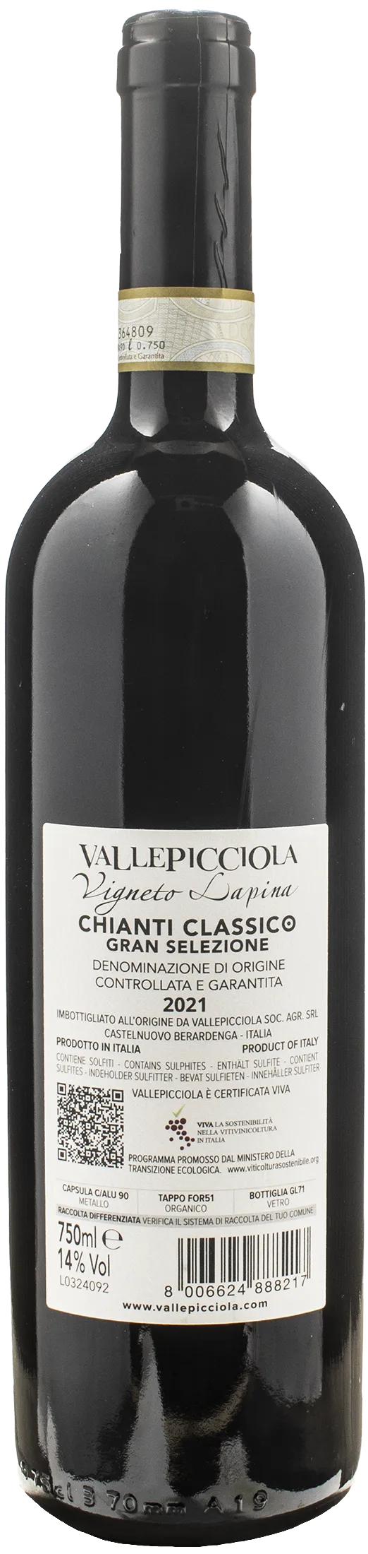 Vallepicciola Chianti Classico Gran Selezione Vigneto Lapina 2021