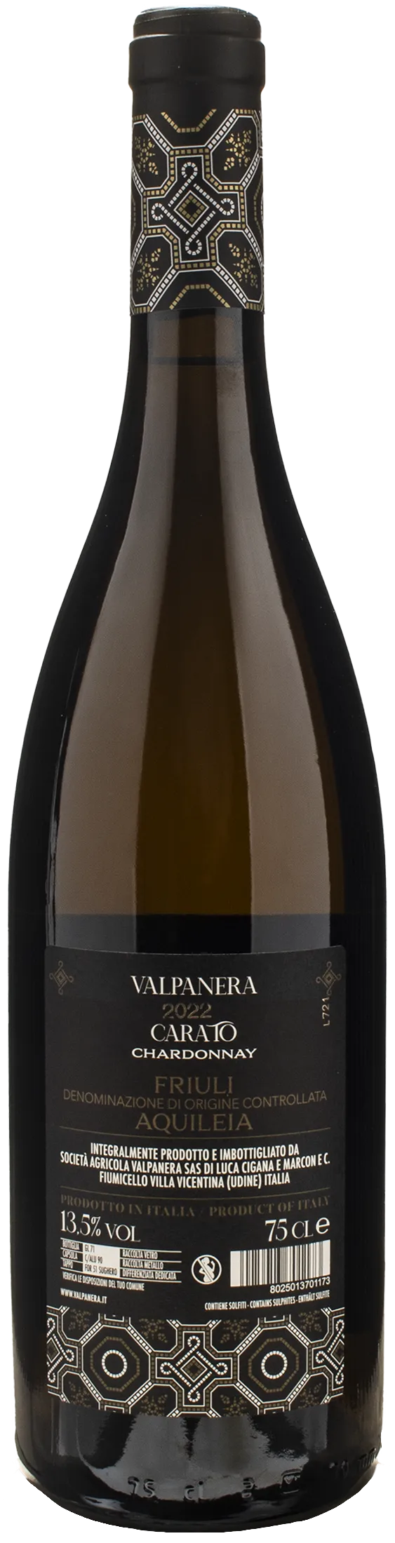 Valpanera Chardonnay Aquileia Carato 2022