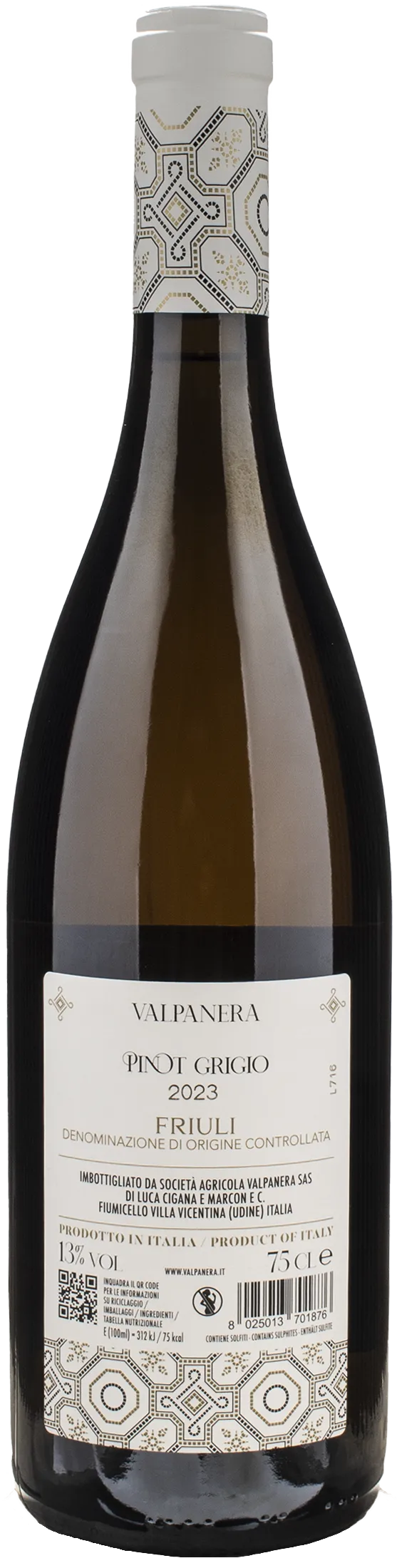 Valpanera Friuli Pinot Grigio 2023
