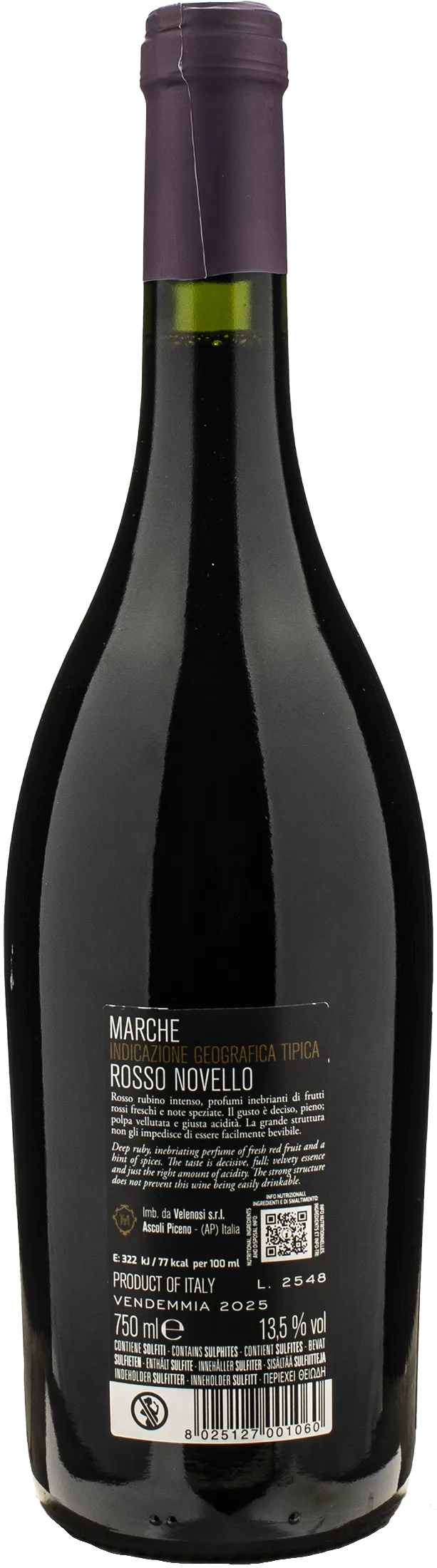 Velenosi Fresco di Vendemmia Novello 2025