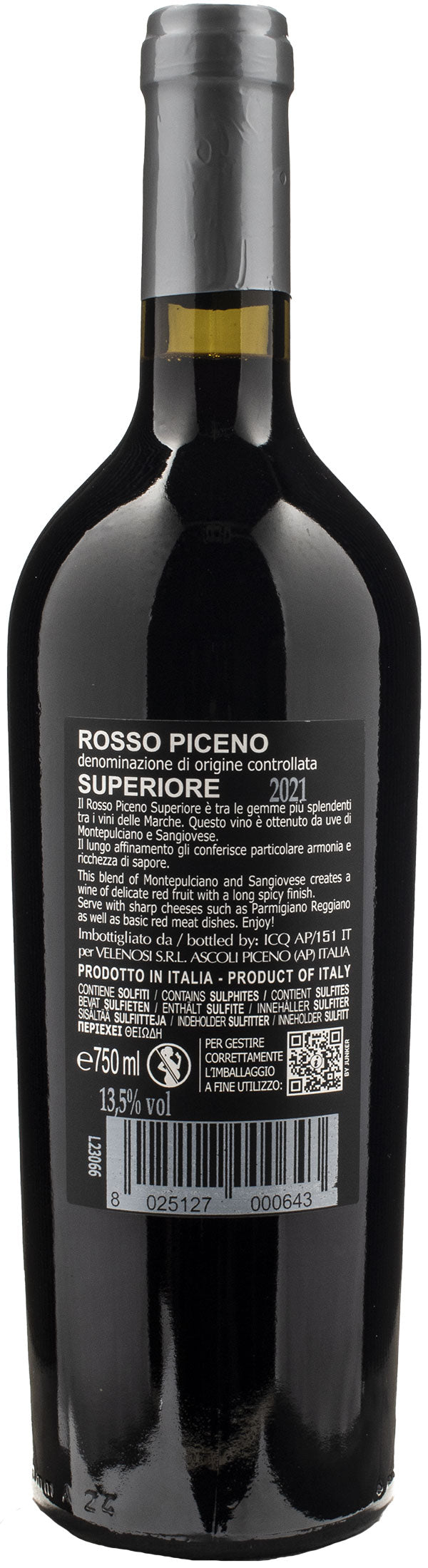 Velenosi Rosso Piceno Superiore Il Brecciarolo 2021