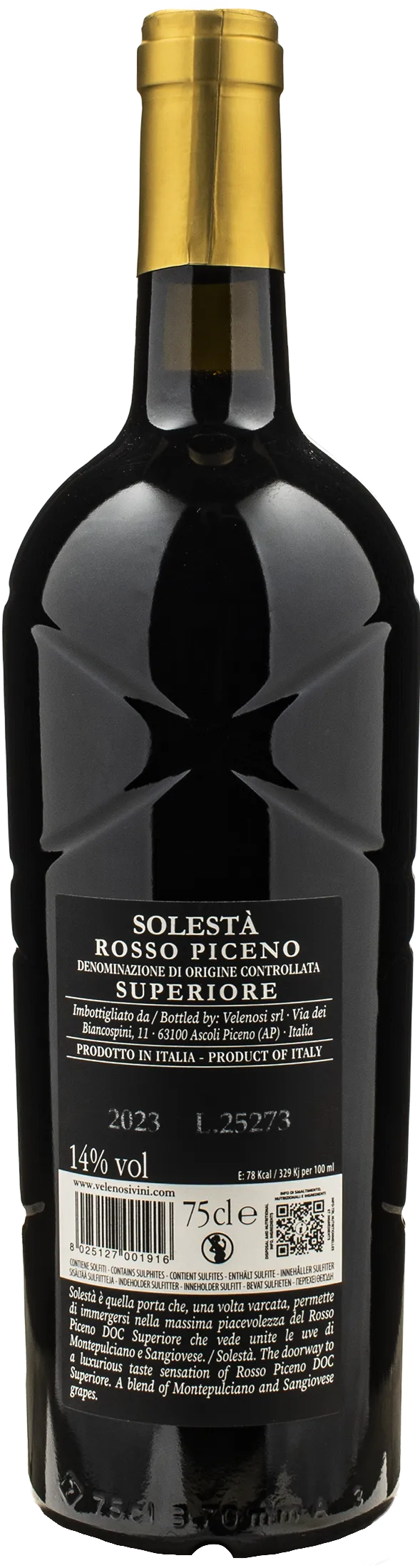 Velenosi Rosso Piceno Superiore Solesta 2023
