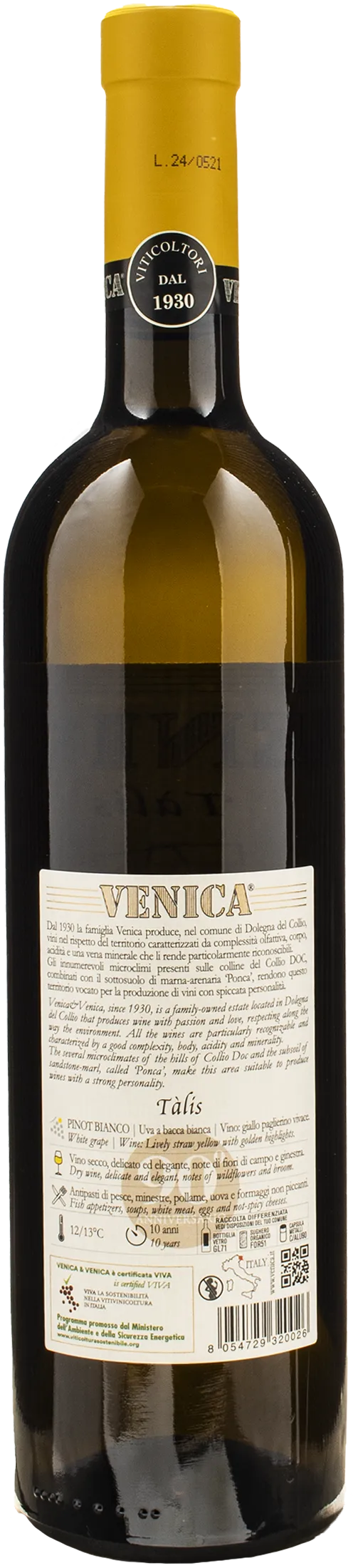 Venica Collio Pinot Bianco Talis 2023
