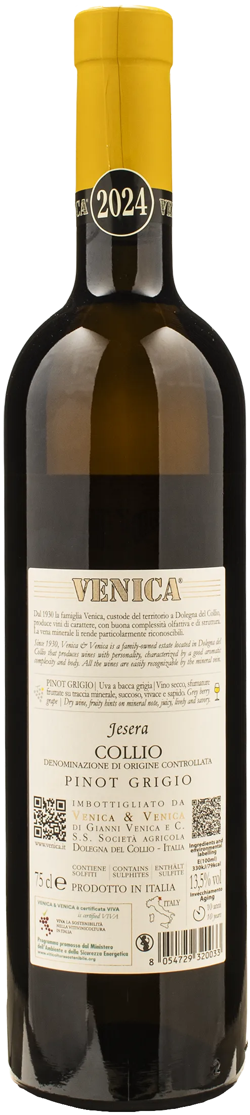 Venica Collio Pinot Grigio Jesera 2024
