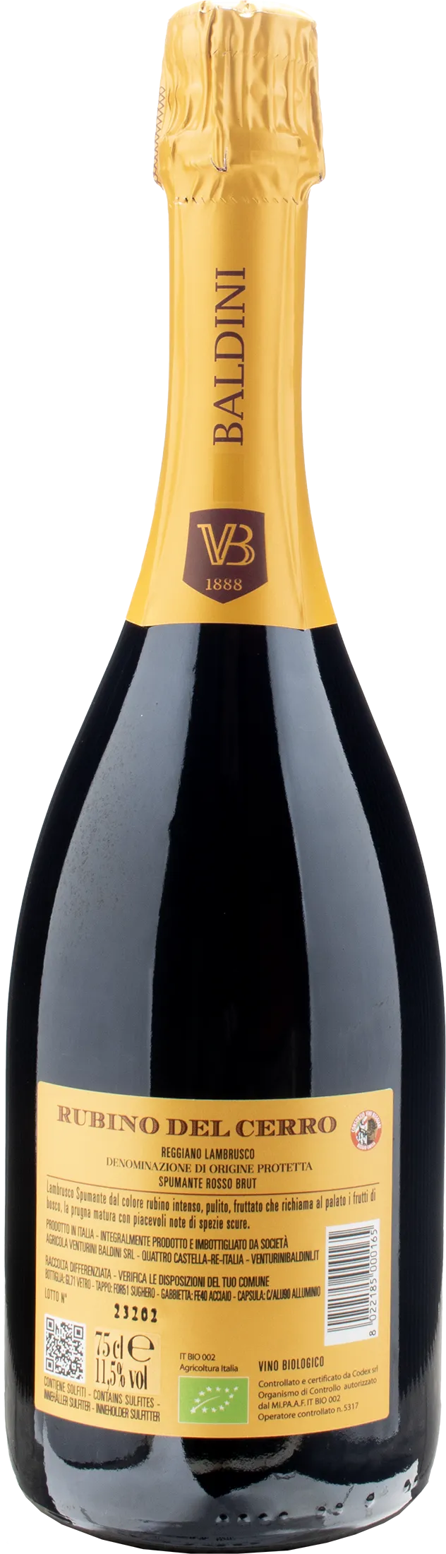 Venturini Baldini Lambrusco Spumante Rubino del Cerro Brut