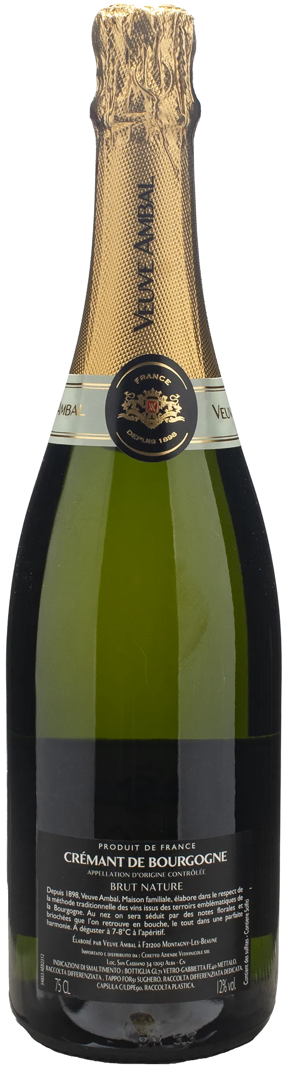 Veuve Ambal Cremant de Bourgogne Brut Nature Origine