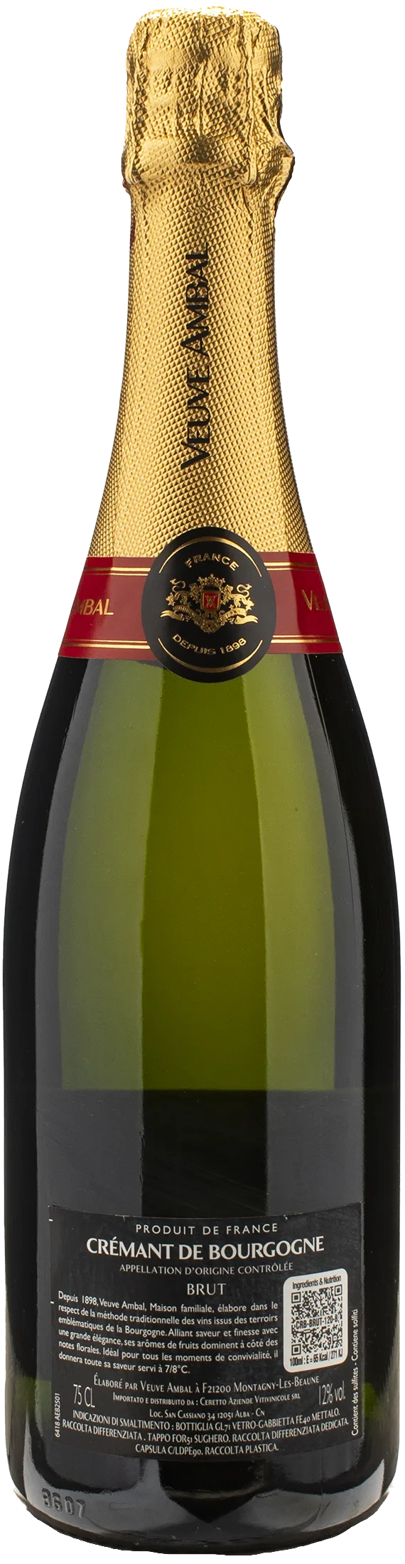 Veuve Ambal Cremant de Bourgogne Grande Cuvee Brut