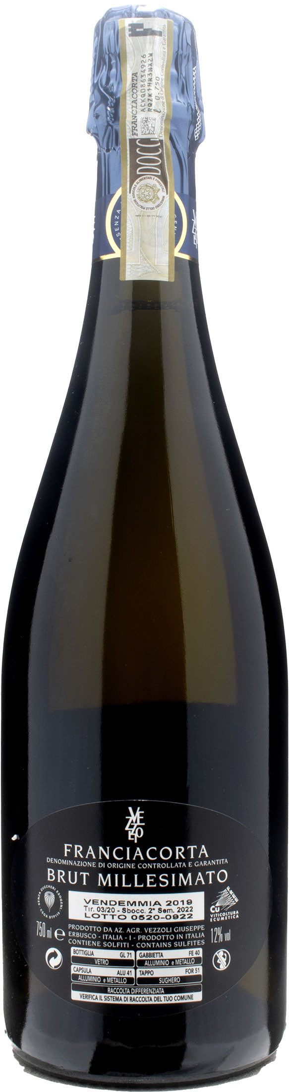 Vezzoli Franciacorta Brut Millesimato 2019