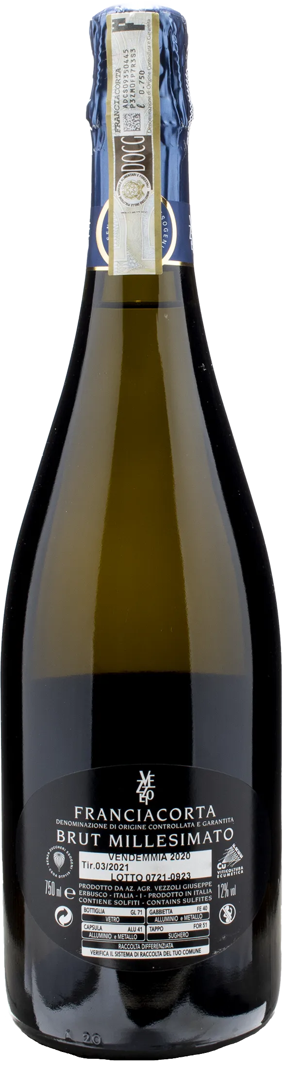 Vezzoli Franciacorta Brut Millesimato 2020